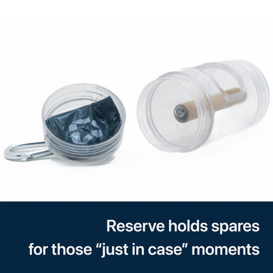 Transparent Poop Bag Holder with Reserve